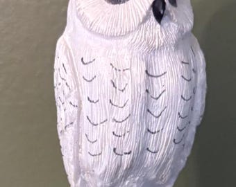 Ceramic Snowy Owl Ceramic Ornament Gift For Her Lover Antiques and Vintage