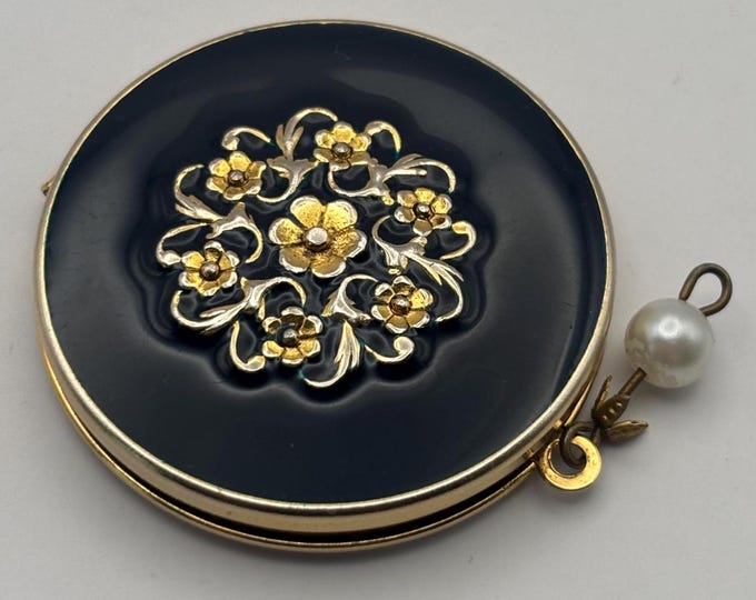 Antique Enamel Locket with Pearl Mourning Case Lover Antiques and Vintage
