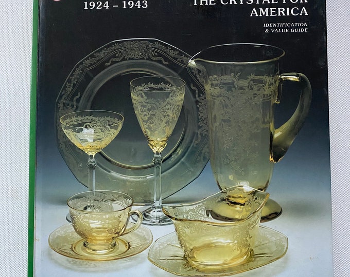 Fostoria Tableware 1924-1943 The Crystal For America Identification and Value Guide Book, by Milbra Long & Emily Seate, Lover Antiques