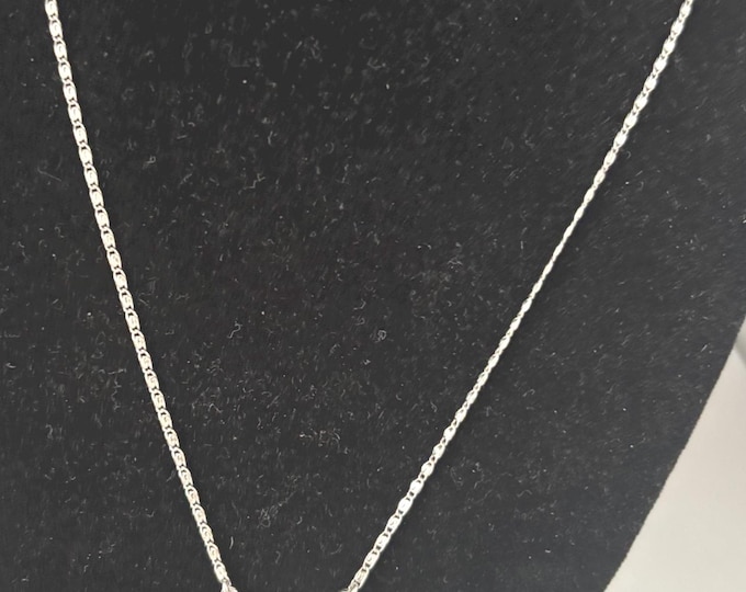 Vintage Sterling Silver Necklace with Pendant Wedding Bridesmaid Gift Lover Antiques and Vintage