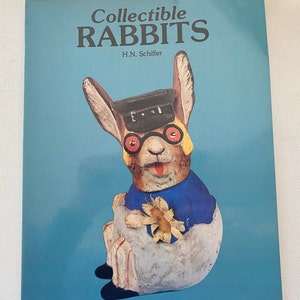 Collectible Rabbits Book, by H.N. Schiffer, Lover Antiques and Vintage