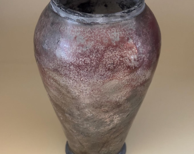 Antique Raku Pottery Vessel Signed Blue Moon NFLD Newfoundland Lover Antiques and Vintage