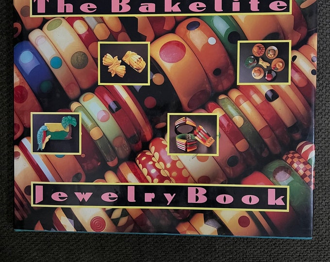 The Bakelite Jewelry Book, Bakelite Jewelry Guide, Hardcover Book by Davison and Dawes, Lover Antiques and Vintage