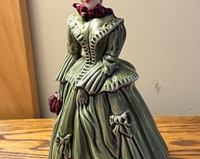 Vintage Florence Ceramic Figurine Named Sarah Sculpture Home Decor Lover Antiques and Vintage
