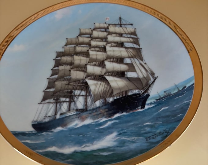 Vintage Sovereign of the Seas Decorative Plate Great Ships of Sail by Derek Gardner First Edition Lover Antiques and Vintage
