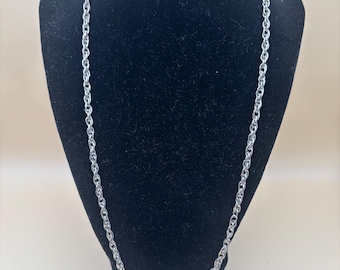 Vintage Silver Necklace Lover Antiques and Vintage