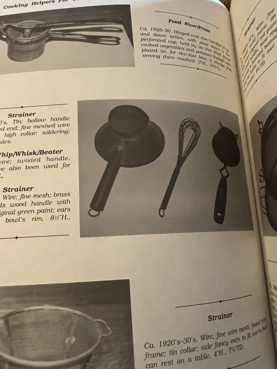 Kitchen Antiques 1790-1940 Book, by Kathryn Mcnerney, Cooking