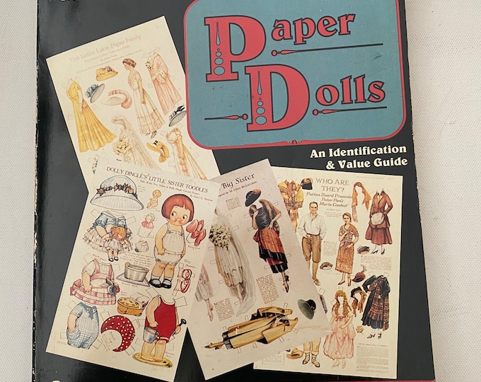 A Collector’s Guide to Magazine Paper Dolls Book, An Identification & Value Guide, By Mary Young, Lover Antiques and Vintage