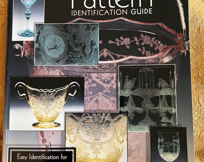 Florences Glassware Pattern Identification Guide, Glass Book from 1920’s- 1960’s, Glass Art Book, Lover Antiques and Vintage