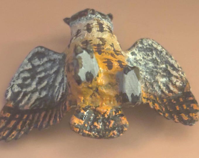 Austrian Cold Painted Bronze Owl Figurine, Franz Bergman Artwork, Lover Antiques and Vintage