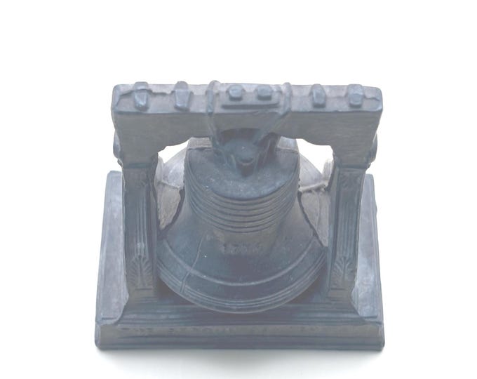 Antique Cast Iron Souvenir Sesquicentennial Philadelphia Liberty Bell, 1776-1826, Lover Antiques and Vintage
