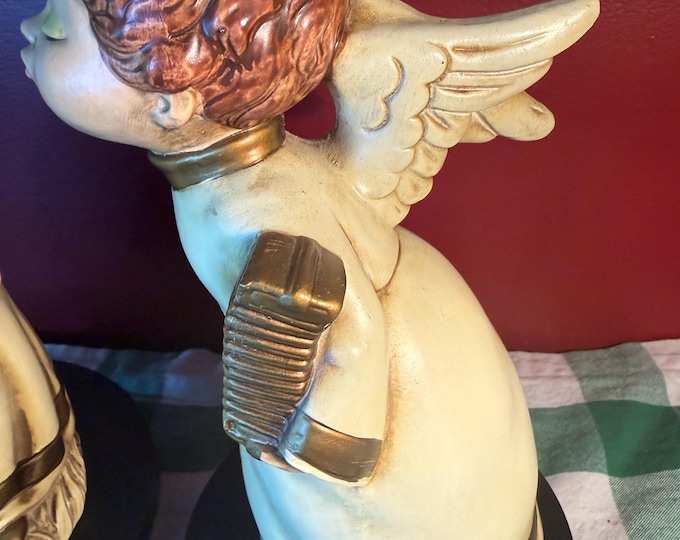Vintage Kissing Angels Figurines, Made in Japan, Set of Two