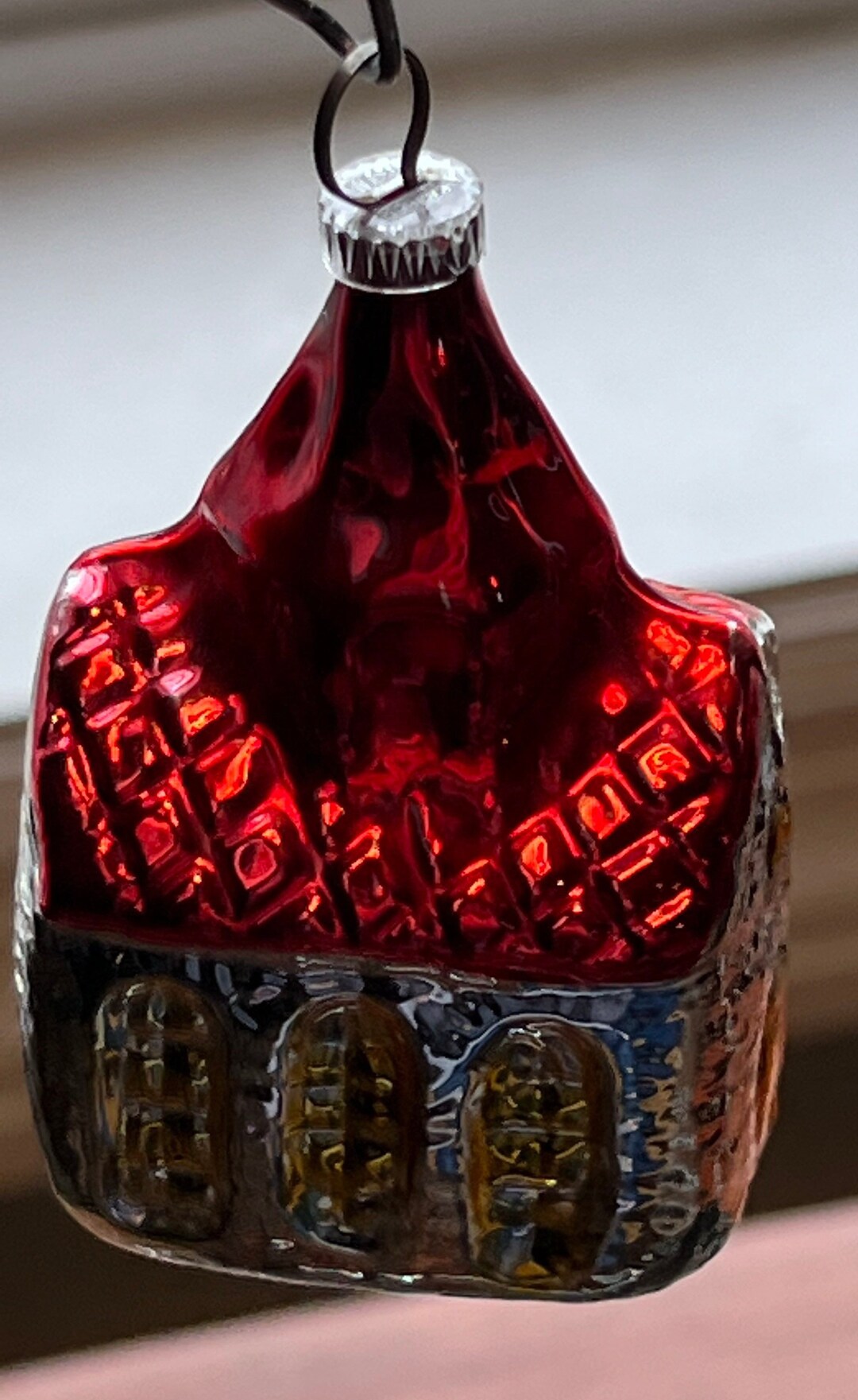 Vintage House Ornament Made in Germany Old Ornaments Glass Art Etsy