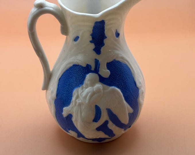 Antique Bennington Parian Pitcher with Handle Number 128 Minto Porcelain Lover Antiques and Vintage