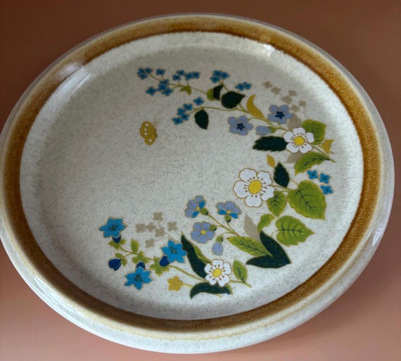 Vintage Mikasa Salad Plate Stone Manor Stoneware F5827 Sweet Briar