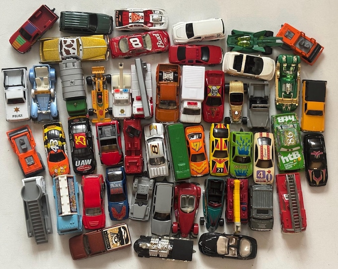 Vintage Car Lot Collection, Toy Cars Die Cast Hot Wheels Matchbox Bulk Reseller Lot Toy