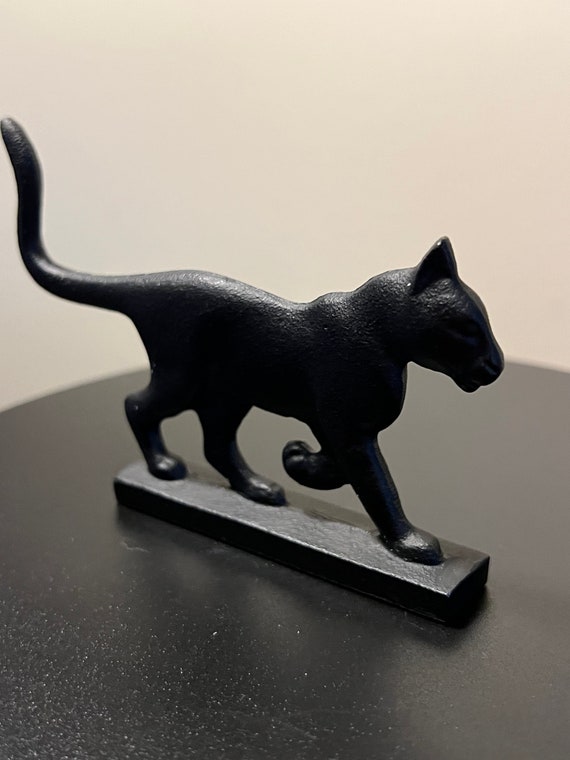 Vintage Cast Iron Flat Cat House of Faberge by the Franklin Mint Cats of  All Kinds Black Iron Cats Kitten Art Lover Antiques and Vintge 