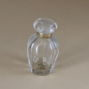 Vintage Miniature Perfume Bottle with Gold Around Top Lover Antiques and Vintage