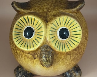 Vintage Ceramic Owl Figurine Lover Antiques and Vintage