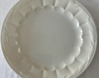 Antique Ironstone Wheat Plate: Turner, Goddard & Co. Collectible