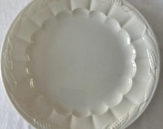 Antique Wheat Plate Royal Patent Ironstone Turner, Goddard & Co. Wheat Design Collectible Plate Lover Antiques and Vintage
