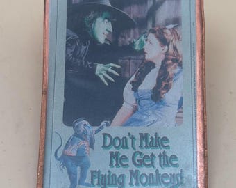 Vintage Dorothy and Wicked Witch Pin Don't Make Me Get The Flying Monkey The Wizard of Oz Lover Antiques and Vintage