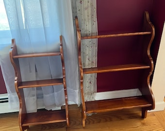 Cushman Colonial Creations Wall Rack No. 7003 or No. 7005, Choose Either Cushman Wall Shelf, Bookcase