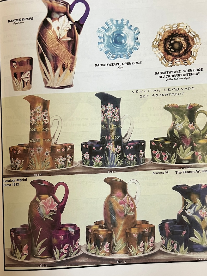 Vintage Fenton Art Glass Identification and Value Guide Book by