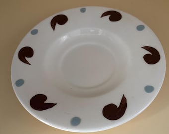 Vintage California Cleminson Plate Hand Painted Pottery Dish Lover Antiques and Vintage