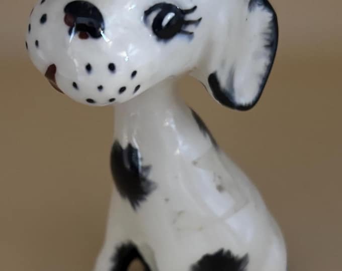 Vintage Dalmatian Dog Hand Painted Japan Figurine Animal Figure Lover Antiques and Vintage