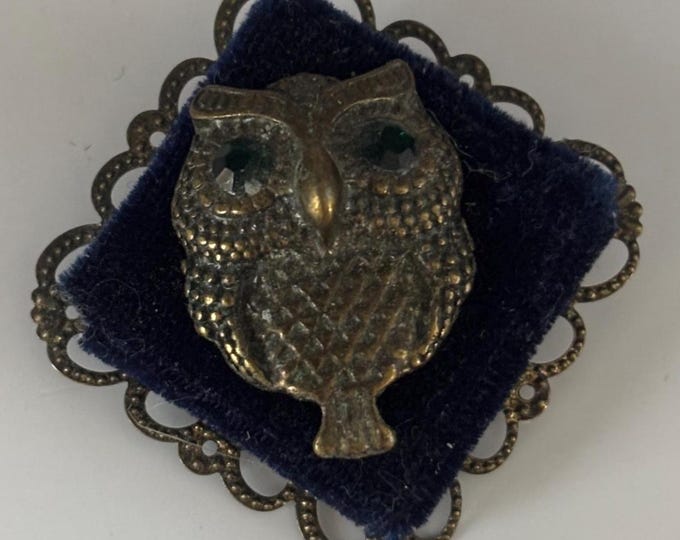 Vintage Owl Pin Brooch Lover Antiques and Vintage