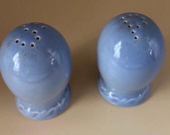 Vintage Hager Blue Salt & Pepper Shakers Lover Antiques and Vintage