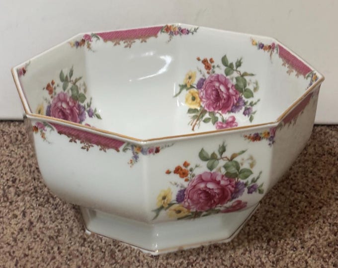 Rosenthal King Rose Bowl, Made in Bavaria, Lover Antiques and Vintage