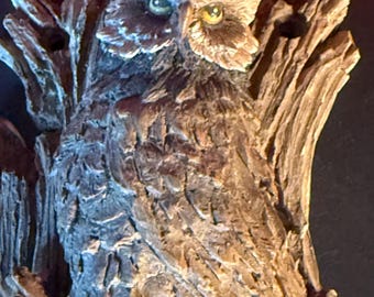 Vintage Owl Key Holder, Hidden Outdoor Key Hider