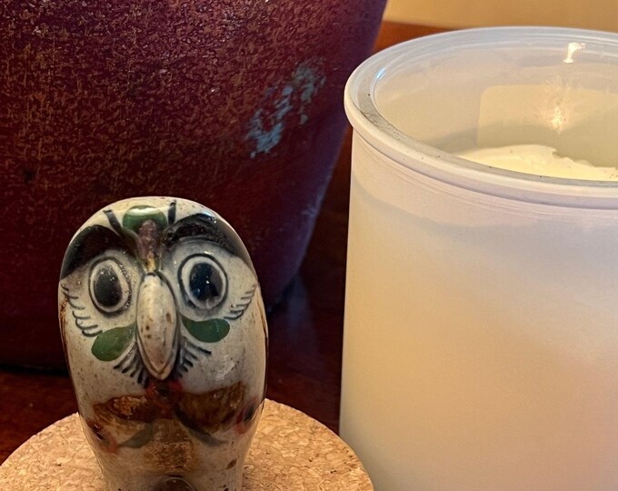 Vintage Tonala Mexican Pottery Owl, Lat 4 Mexico, Ken Edwards Owl Art, Mid-Century Modern Pottery, Bird Lover Antiques And Vintage
