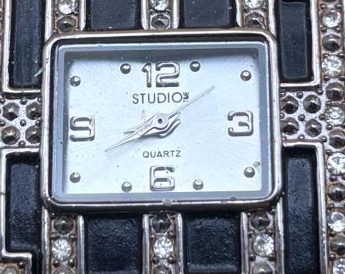 Vintage Geneva Platinum Quartz Watch Lover Antiques and Vintage