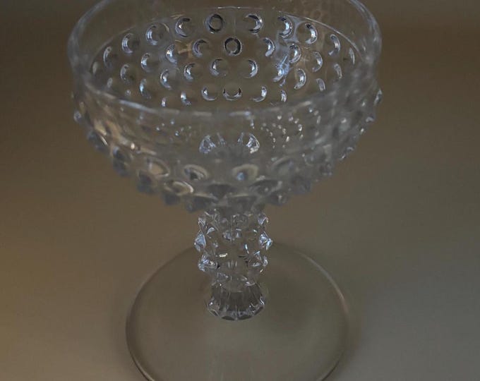 Vintage Sherbet or Dessert Hobnail Glass Lover Antiques and Vintage