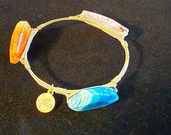 Vintage Alexas Angels Three Big Stone Bracelet Lover Antiques and Vintage