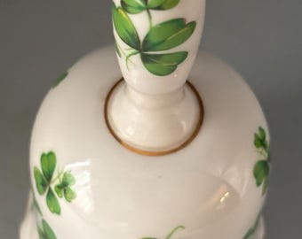 Vintage Shamrock Bell by Hammersley & Co. Bone China Made in England Lover Antiques and Vintage