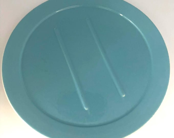 Vintage Cheese or Butter Dish in Blue/Green