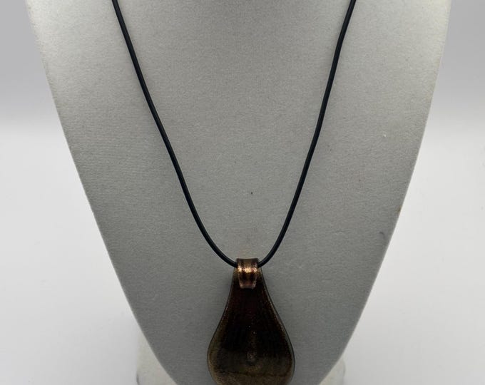 Vintage Murano Glass Pendant Necklace Lover Antiques and Vintage