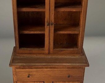 Vintage Doll House Wooden Hutch Miniature Furniture Lover Antiques Vintage
