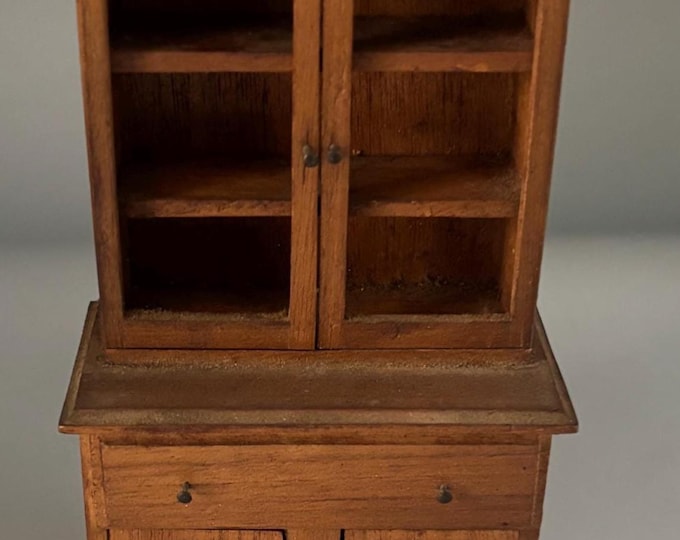 Vintage Doll House Wooden Hutch Miniature Furniture Lover Antiques Vintage