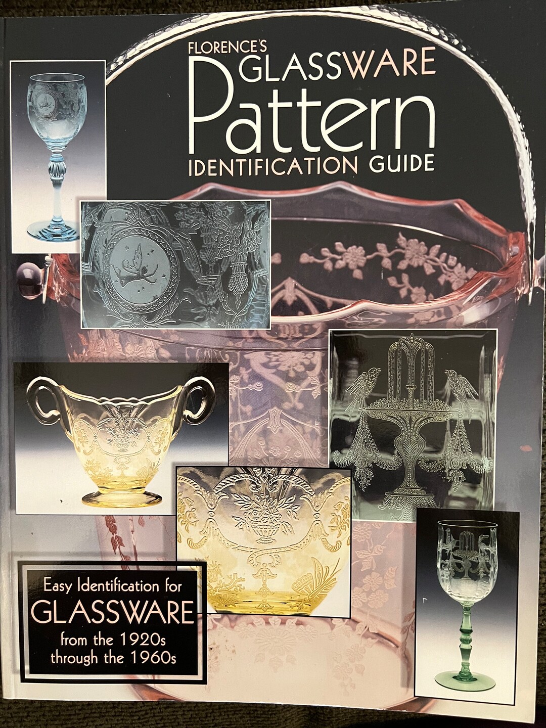 Florences Glassware Pattern Identification Guide, Glass Book From 1920s