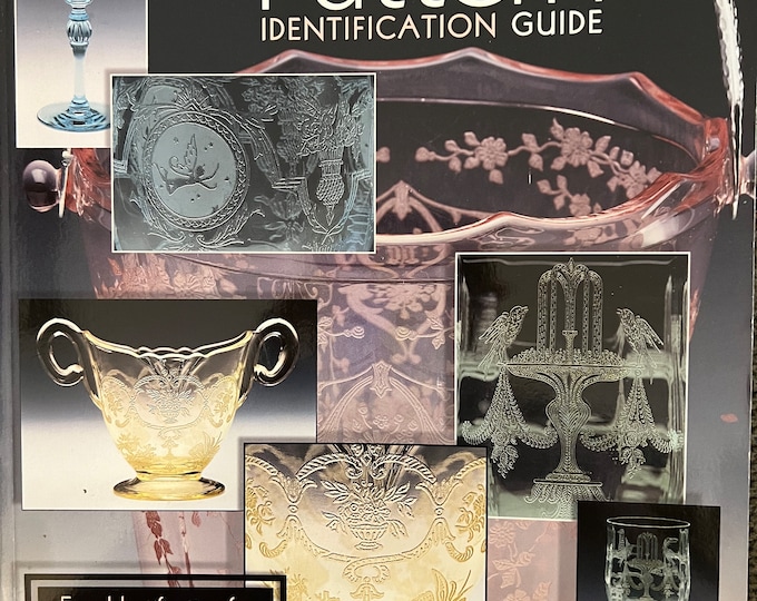 Florences Glassware Pattern Identification Guide, Glass Book from 1920’s- 1960’s, Glass Art Book, Lover Antiques and Vintage