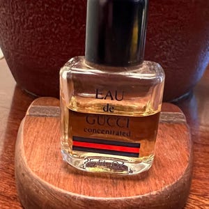 Vintage Eau De Gucci Concentrated Miniature Perfume, Mini Fragrances, Lover Antiques and Vintage