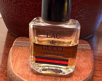 Vintage Eau De Gucci Concentrated Miniature Perfume, Mini Fragrances, Lover Antiques and Vintage