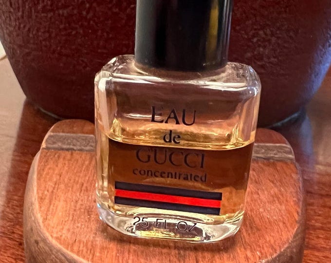 Vintage Eau De Gucci Concentrated Miniature Perfume, Mini Fragrances, Lover Antiques and Vintage
