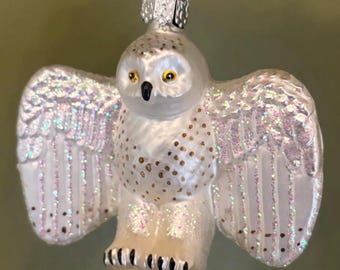 Vintage Angel Owl Ornament with Outstretched Wings Lover Antiques and Vintage
