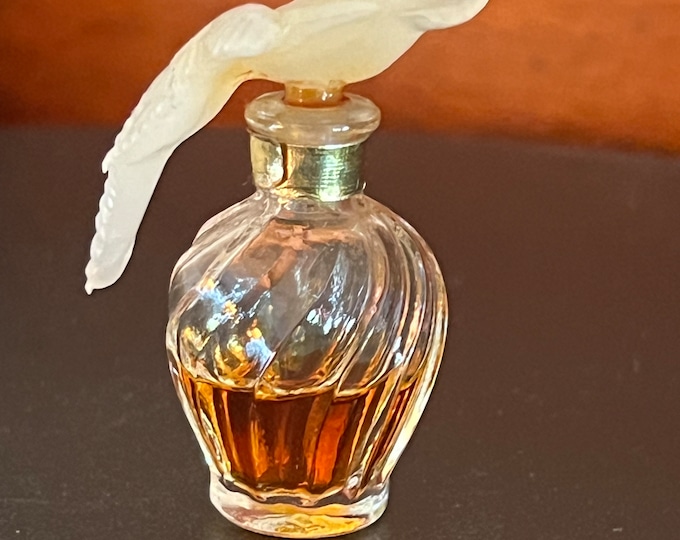L’Air du Temps Nina Ricci Parfum, Extrait 3.5ml Miniature Vintage Feminine Perfume Bottle, Lover Antiques and Vintage
